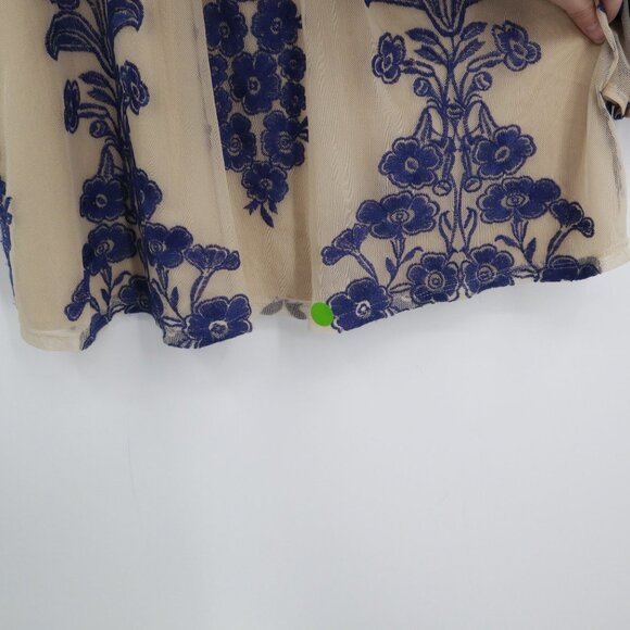 For Love & Lemons Temecula Mini Dress Womens XS Blue Boho Festival Feminine - Picture 9 of 16